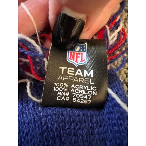 NFL New York Giants Officially Licensed Scarf Fringe 62" by 47' Brand - Picture 8 of 8